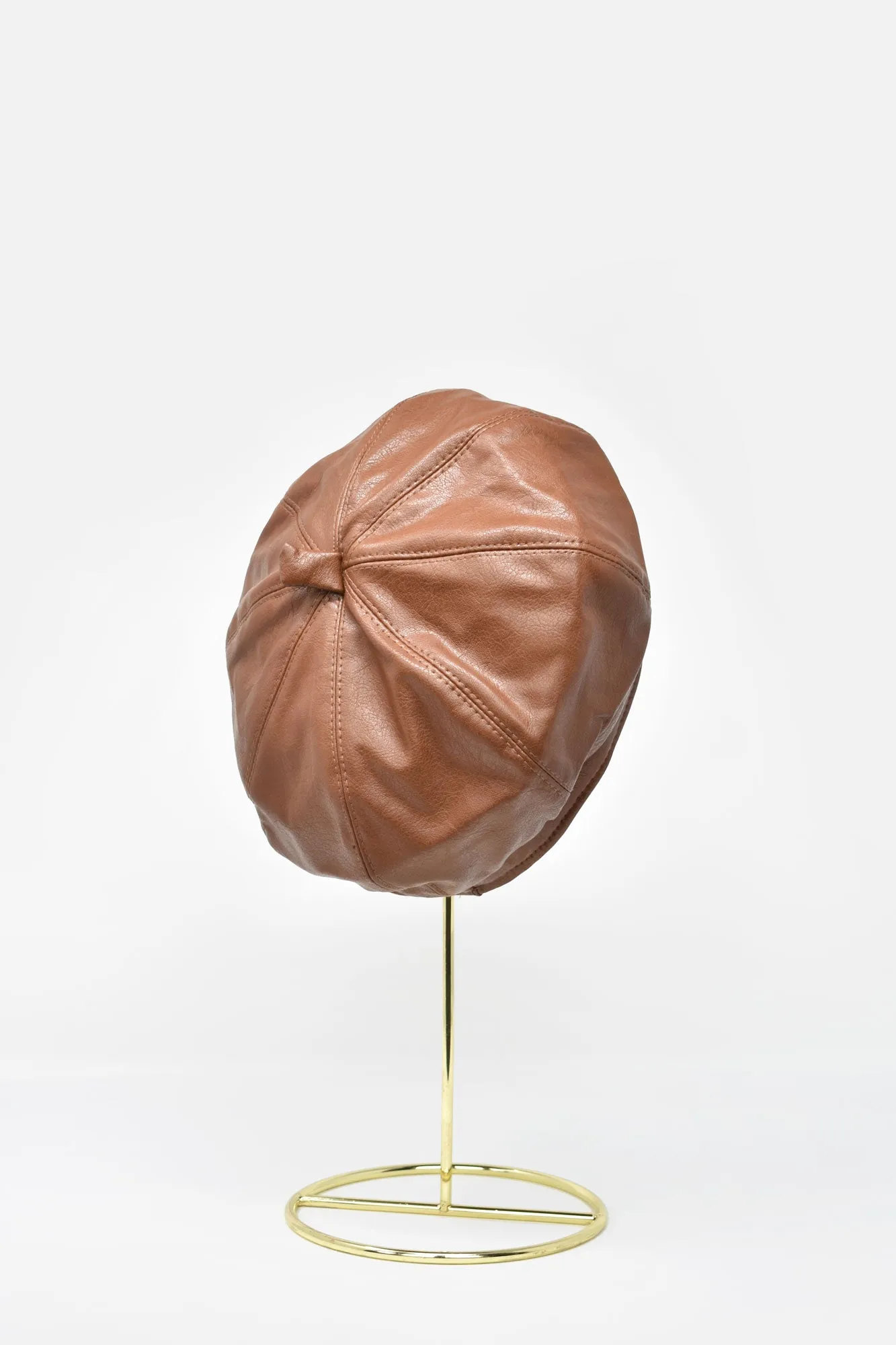 Margot Faux Leather Beret