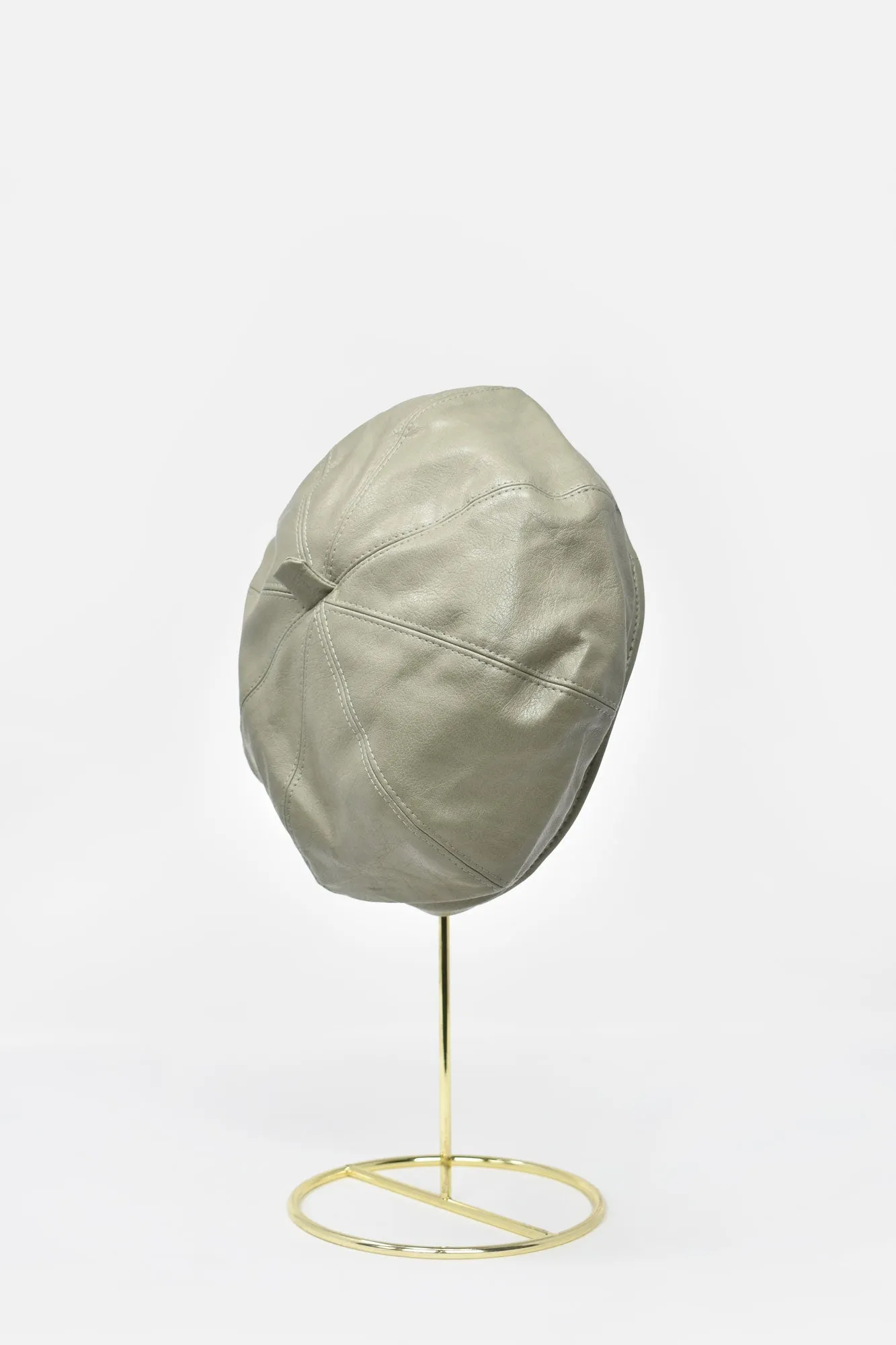 Margot Faux Leather Beret