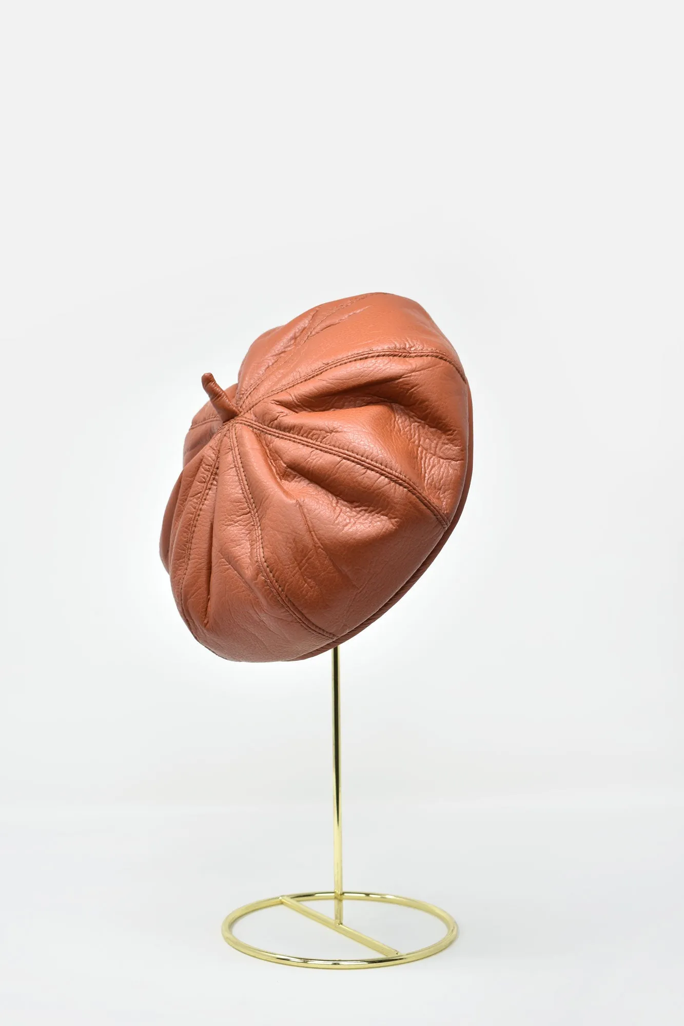 Margot Faux Leather Beret
