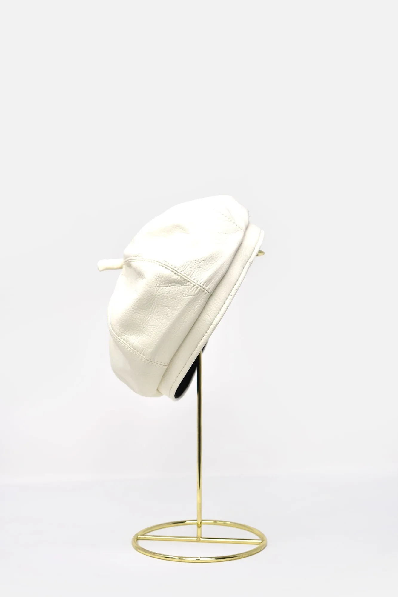 Margot Faux Leather Beret