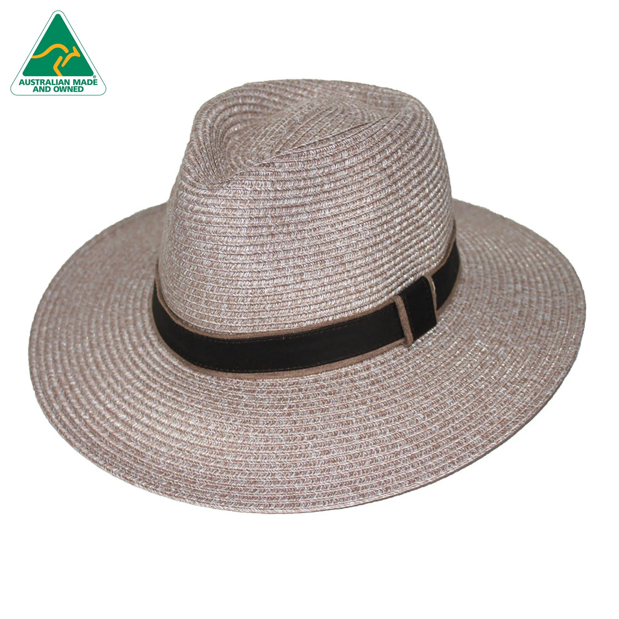 Mario Flexibraid® Fedora - Mixed Taupe