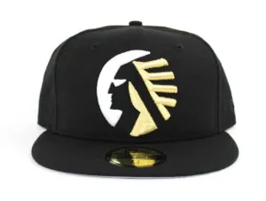Memphis Chicks 59fifty New Era Fitted Hat (Air Retro 14 DMP Black Gold Gray Under Brim)