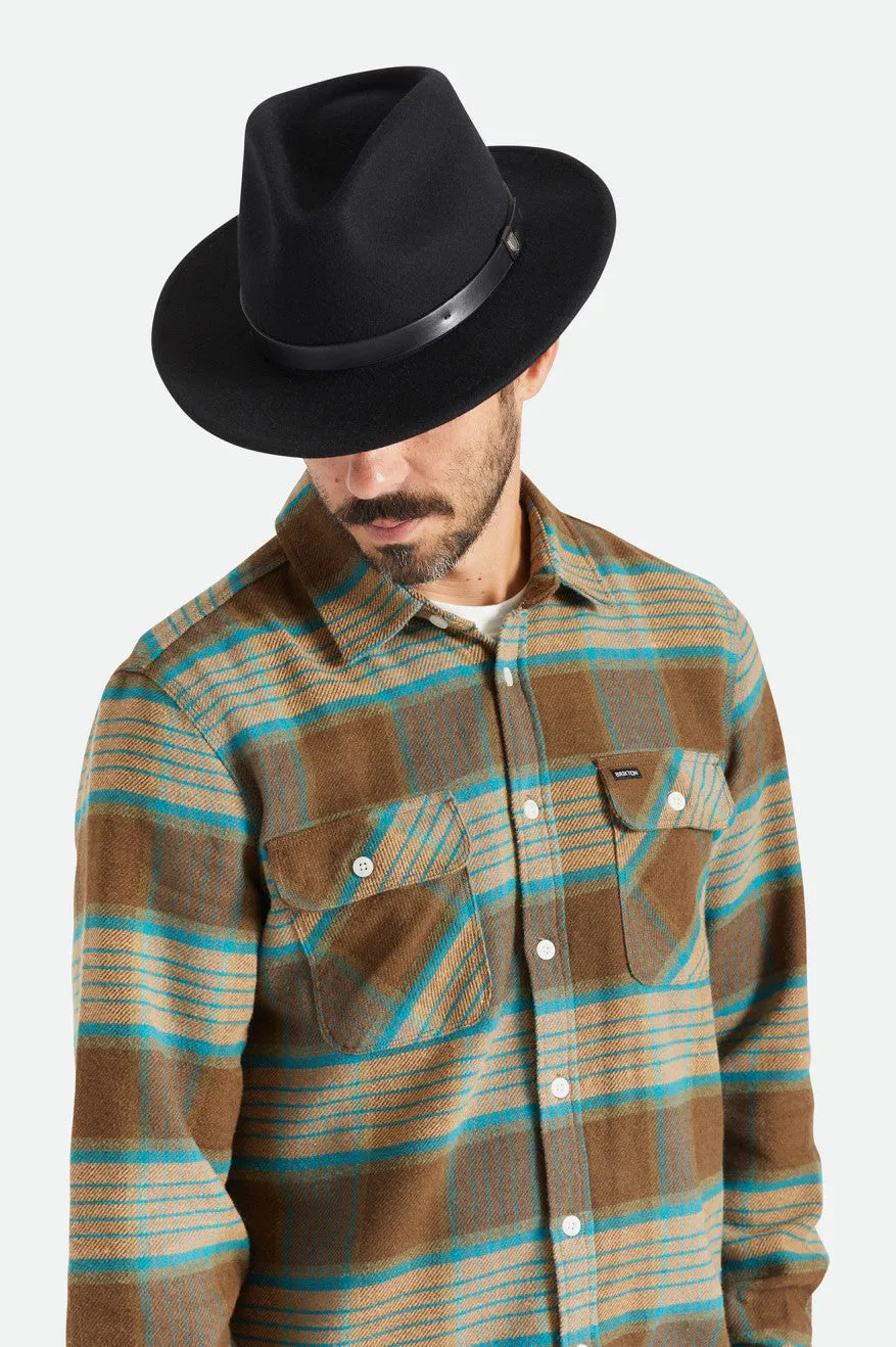 Messer Fedora - Black/Black