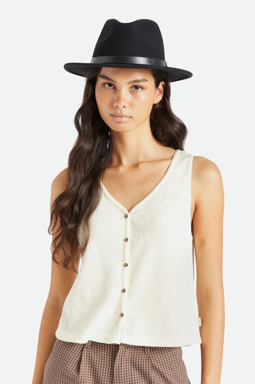 Messer Fedora - Black/Black