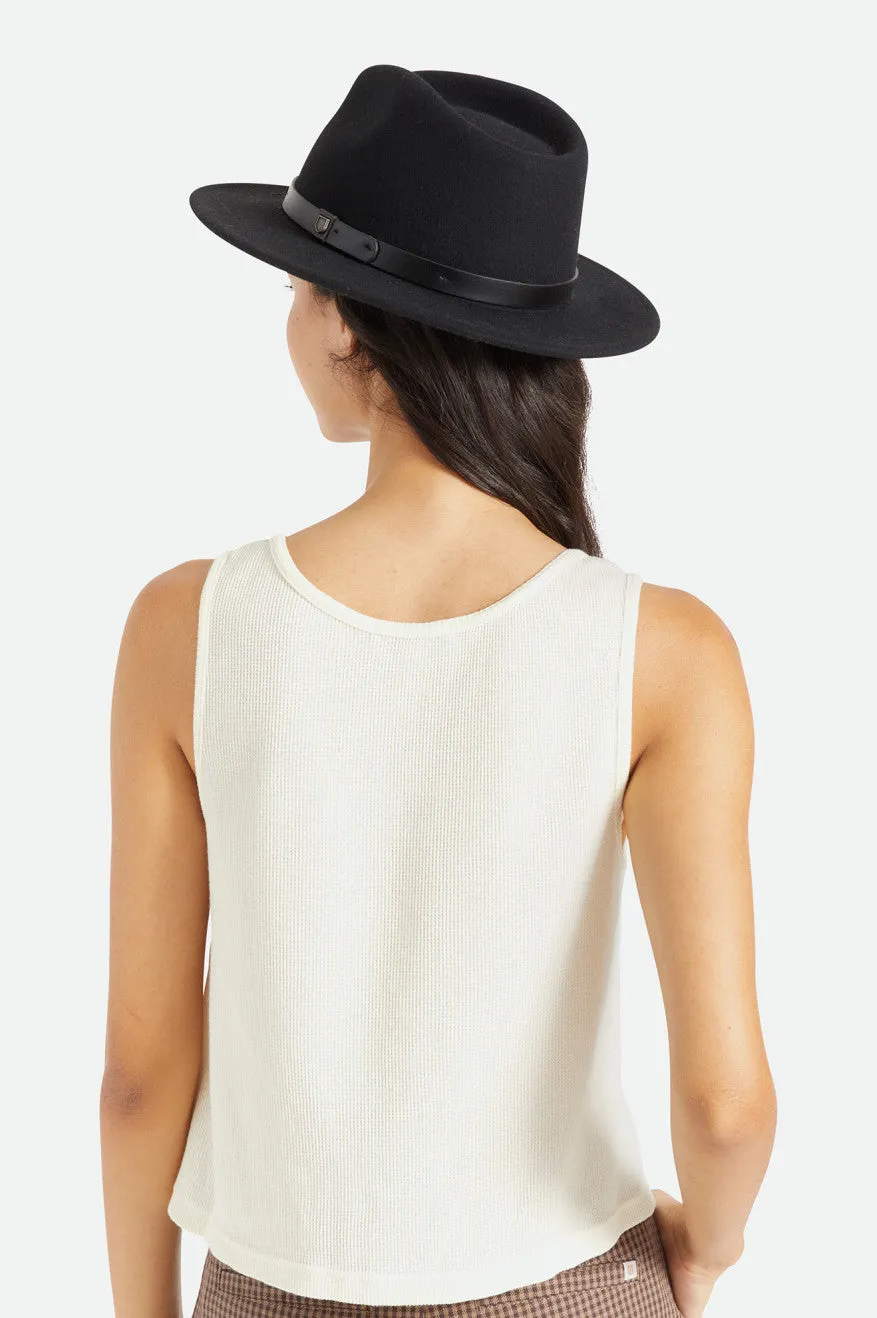 Messer Fedora - Black/Black