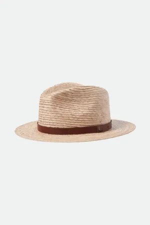 Messer Straw Fedora - Natural