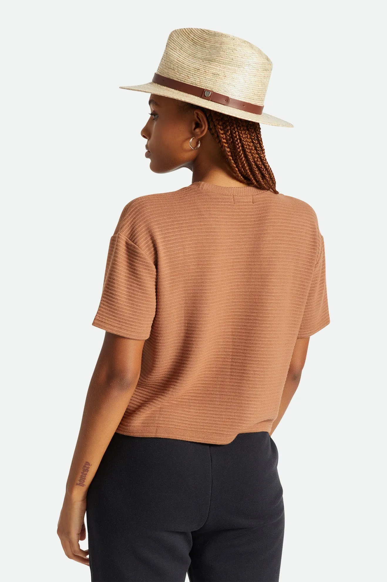 Messer Straw Fedora - Natural
