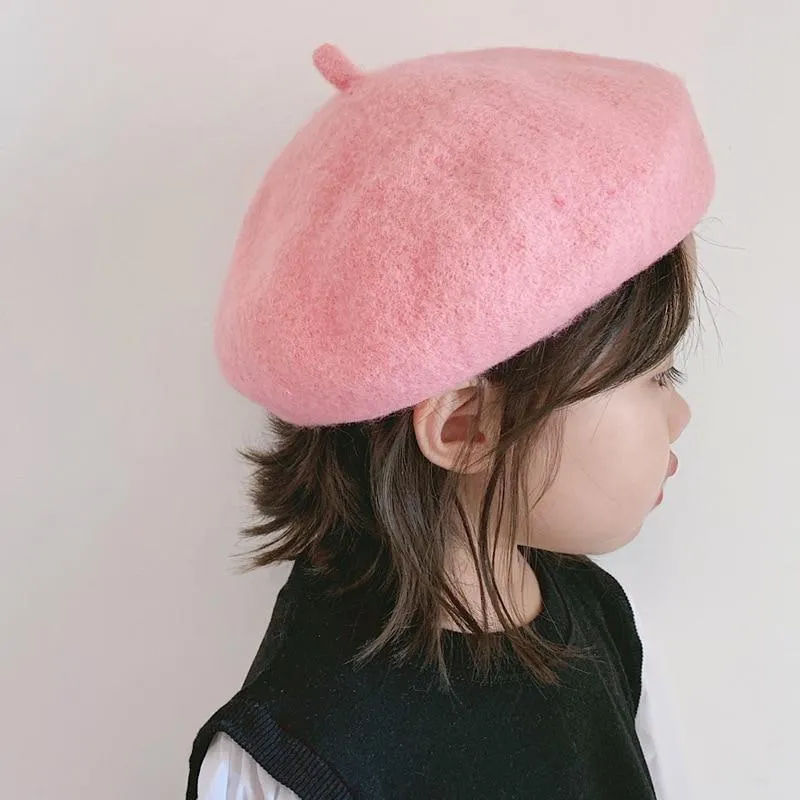 Modern Art Baby Hat for Girls Candy Beret Hat Kids Caps for Girls In elegant New Style