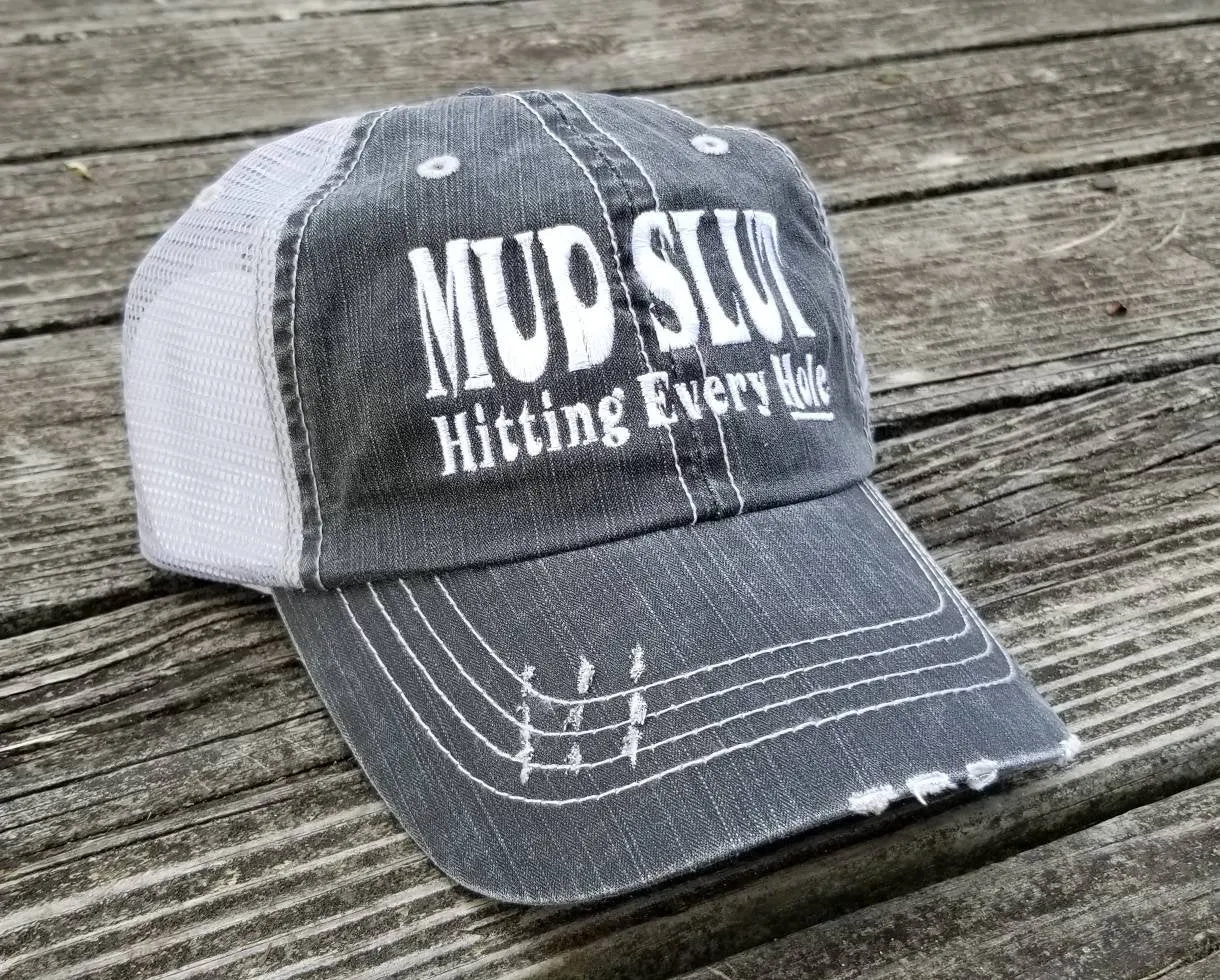 Mud slut hitting every hole
