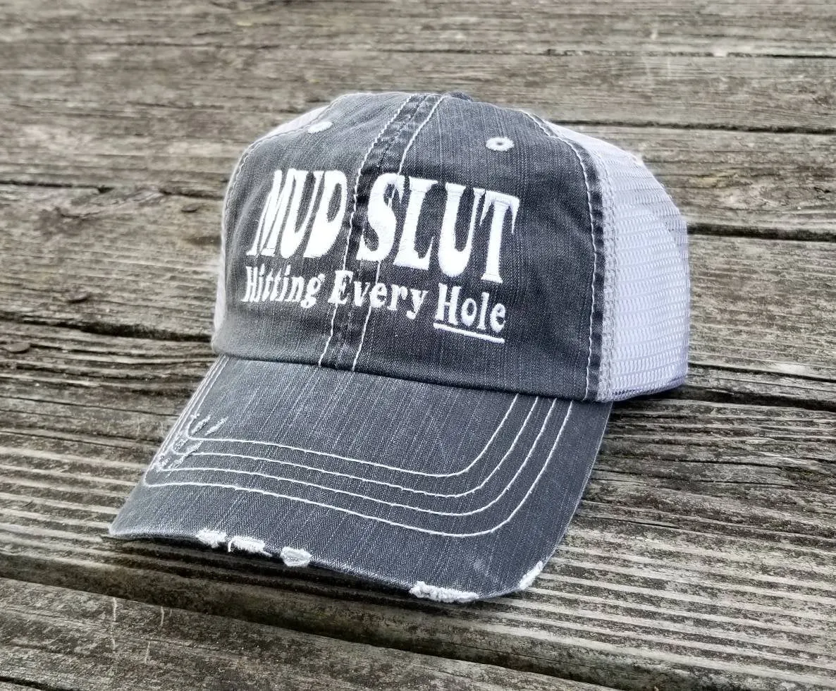 Mud slut hitting every hole