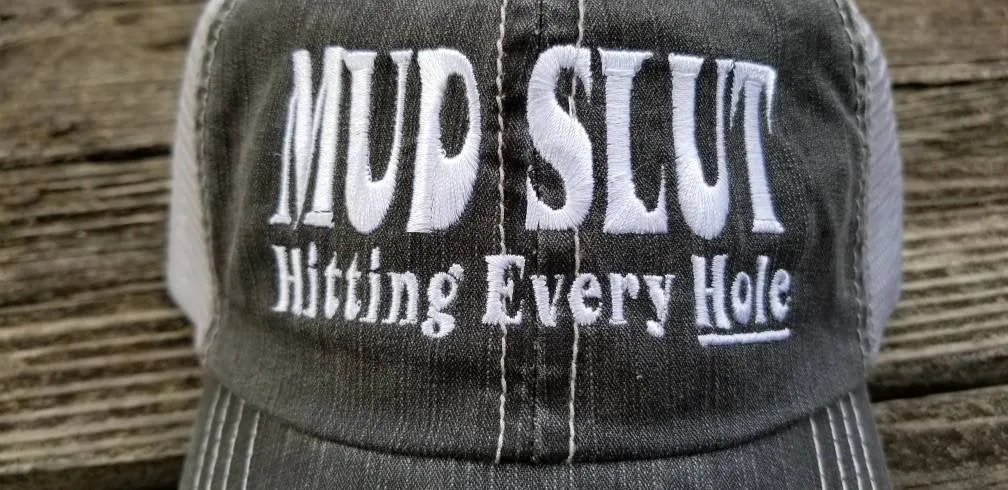 Mud slut hitting every hole