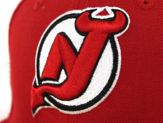 New Jersey Devils New Era 59Fifty Fitted Hats (Red Gray Under Brim)
