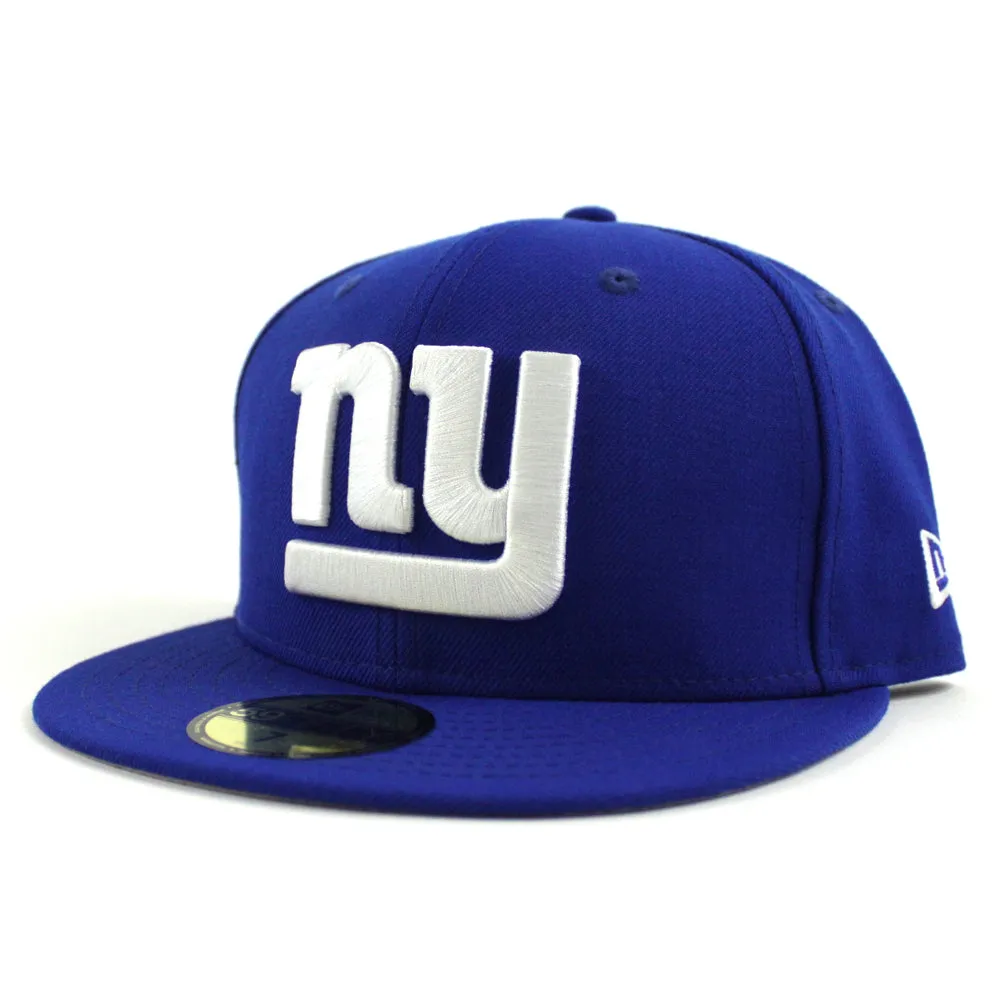New York Giants New Era 59Fifty Fitted Hats (Blue Gray Under Brim)
