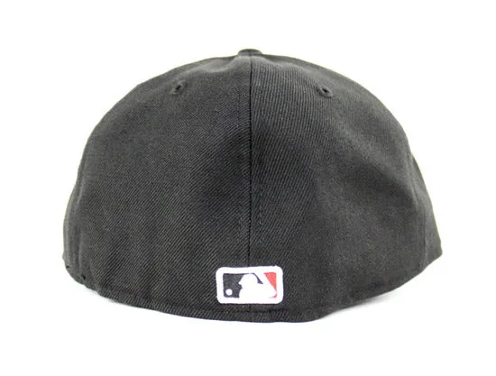 New York Yankees New Era 59Fifty Fitted Hat (Big Apple Black Gray Under Brim)