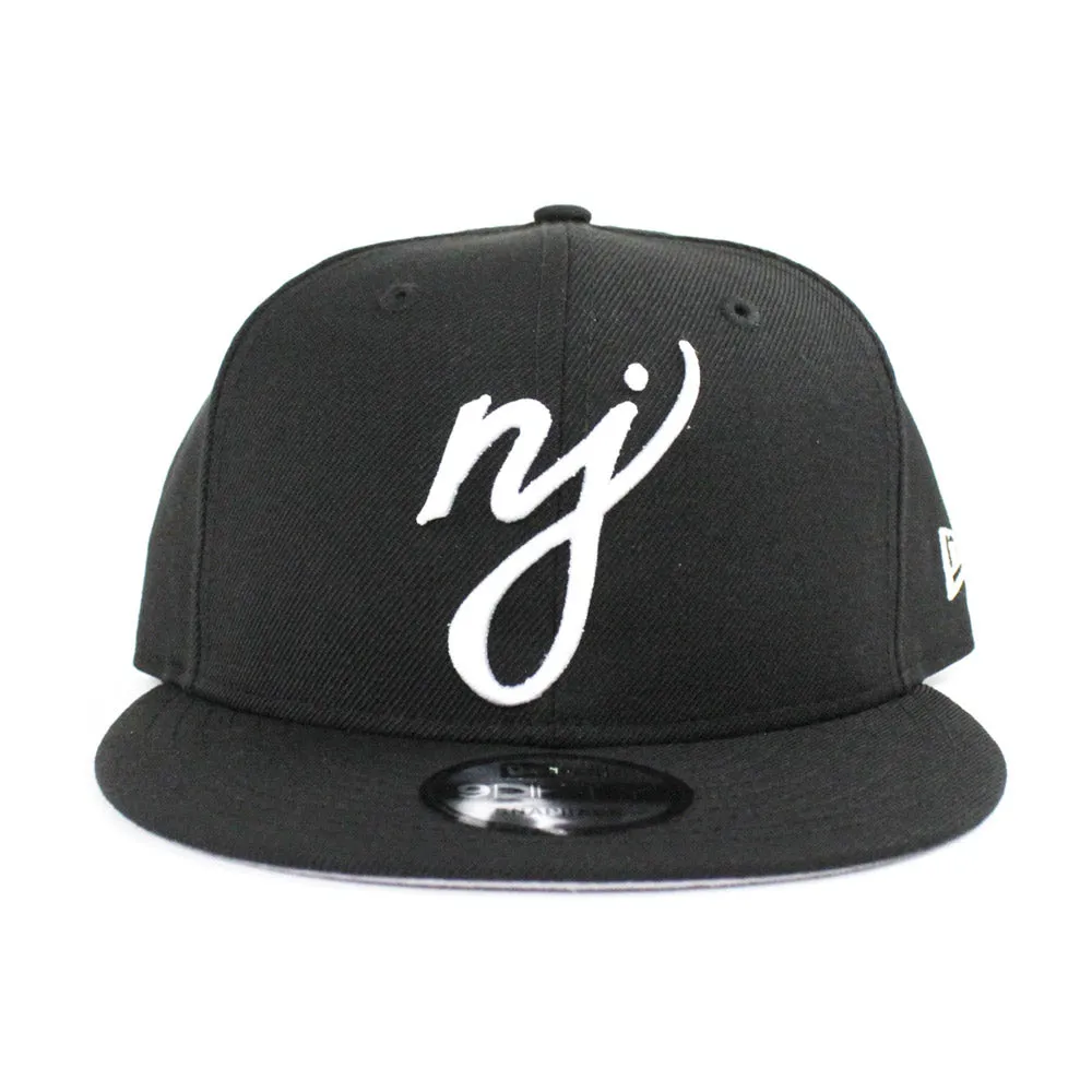 NJ Script New Era 9Fifty Snapback Hat 2018 (Black Gray Under Brim)