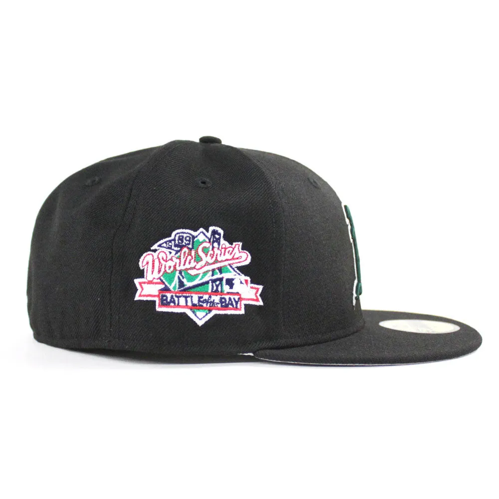 Oakland Athletics 1989 Battle of the Bay World Series New Era 59Fifty Fitted Hat (Black Gray Under Brim)