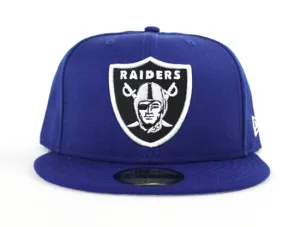 Oakland Raiders New Era 59Fifty Fitted Hat (Blue Gray Under Brim)