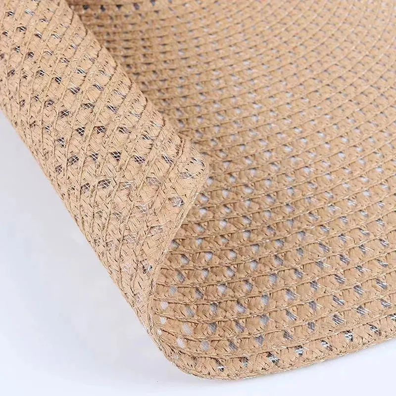 Oversized  Wide Brim Straw Hat UV Protection Floppy Foldable