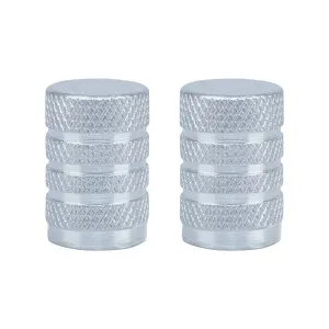 Oxford Gripper Valve Caps - Silver