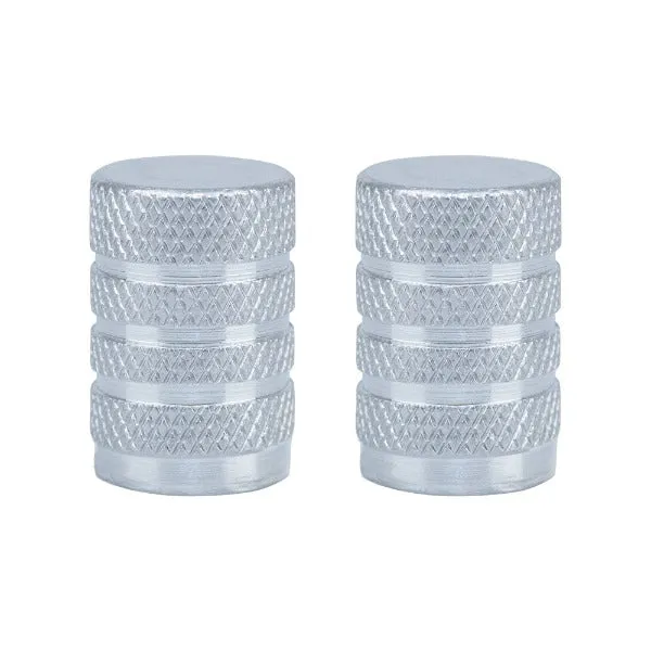 Oxford Gripper Valve Caps - Silver