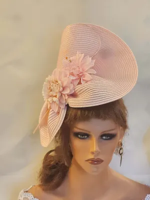 PINK FASCINATOR #Pink Fuchsia Hatinator Pink floral quil Kentucky derby Ascot fascinator Wedding Mother of bride hat Church Hat fascinator
