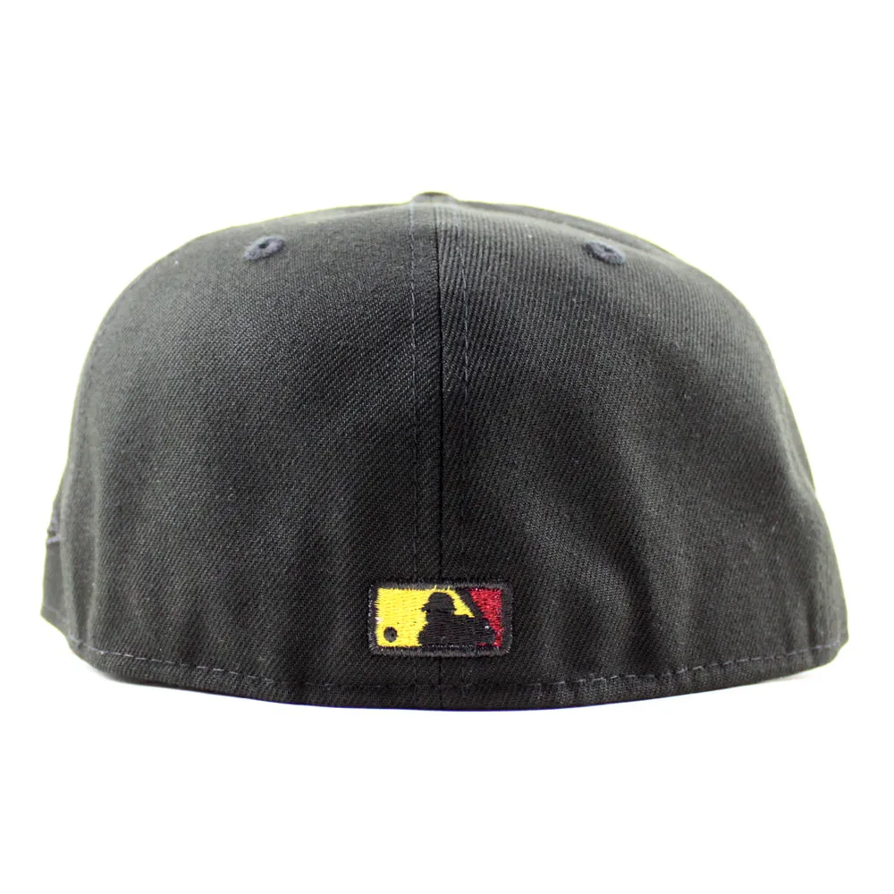 Pittsburgh Pirates x Pitt Panthers 59Fifty New Era Fitted Hats (Black Gray Under Brim)