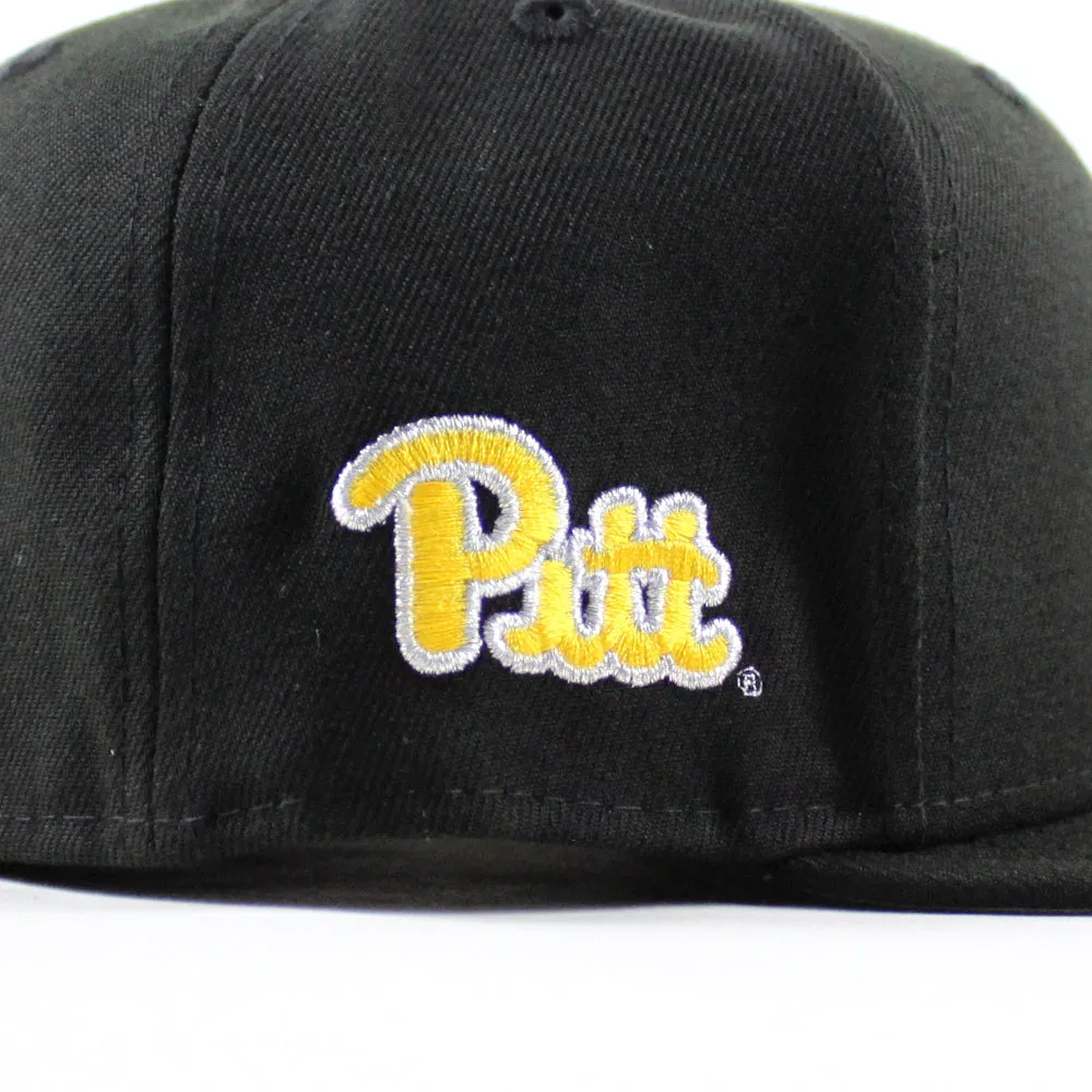 Pittsburgh Pirates x Pitt Panthers 59Fifty New Era Fitted Hats (Black Gray Under Brim)