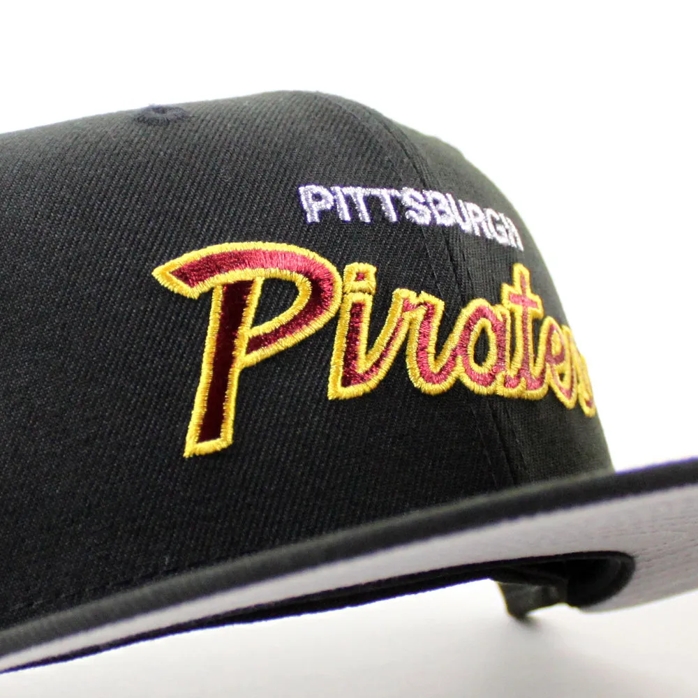 Pittsburgh Pirates x Pitt Panthers 59Fifty New Era Fitted Hats (Black Gray Under Brim)