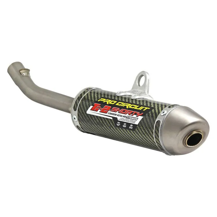 Pro Circuit Ti-2 Shorty Carbon/Kevlar/Titanium MX Exhaust