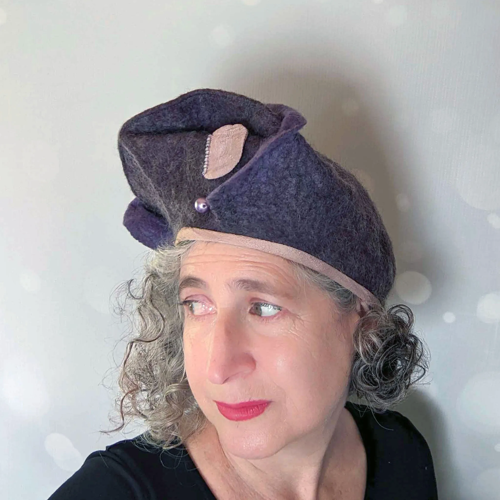 Purple Exclamation Mark Beret