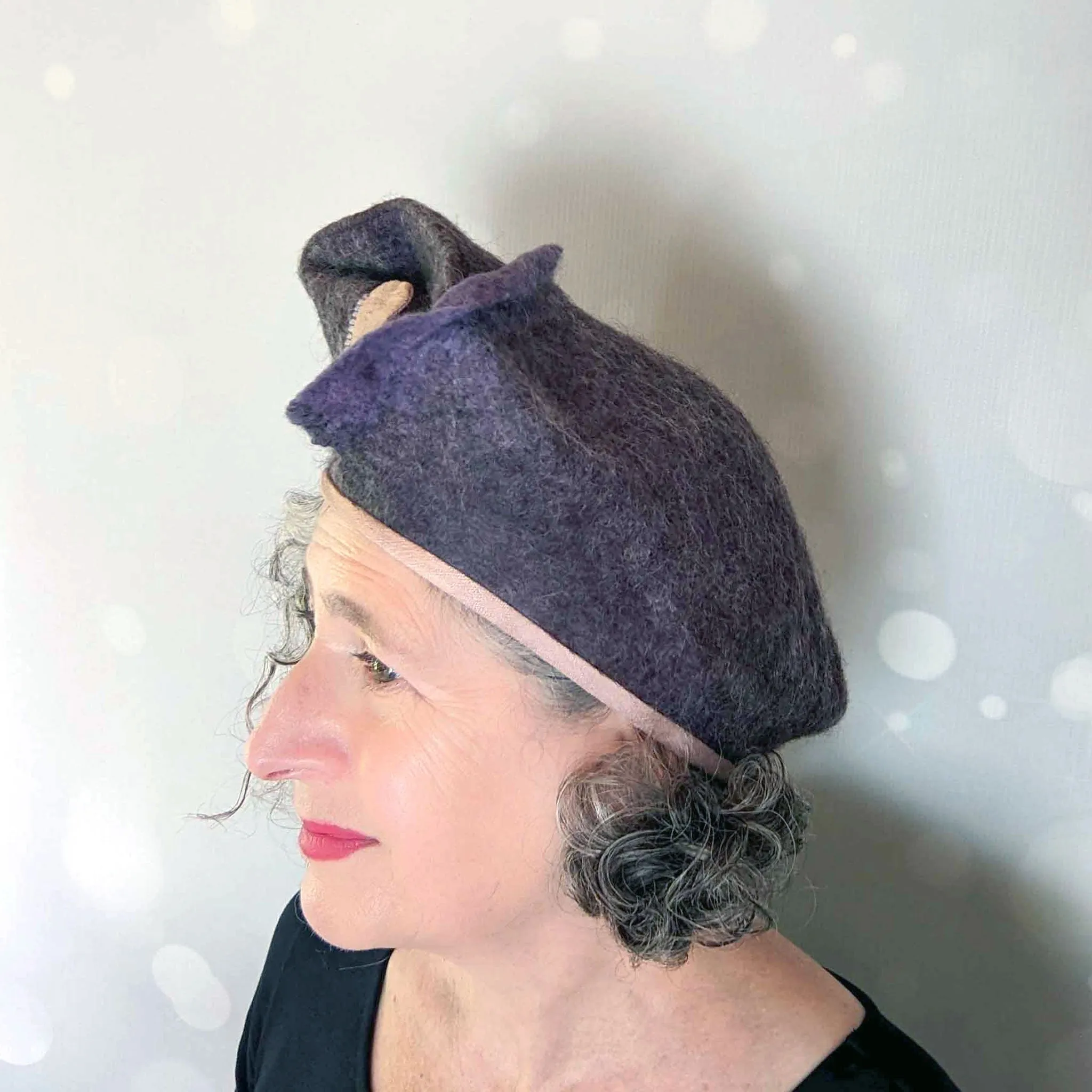 Purple Exclamation Mark Beret