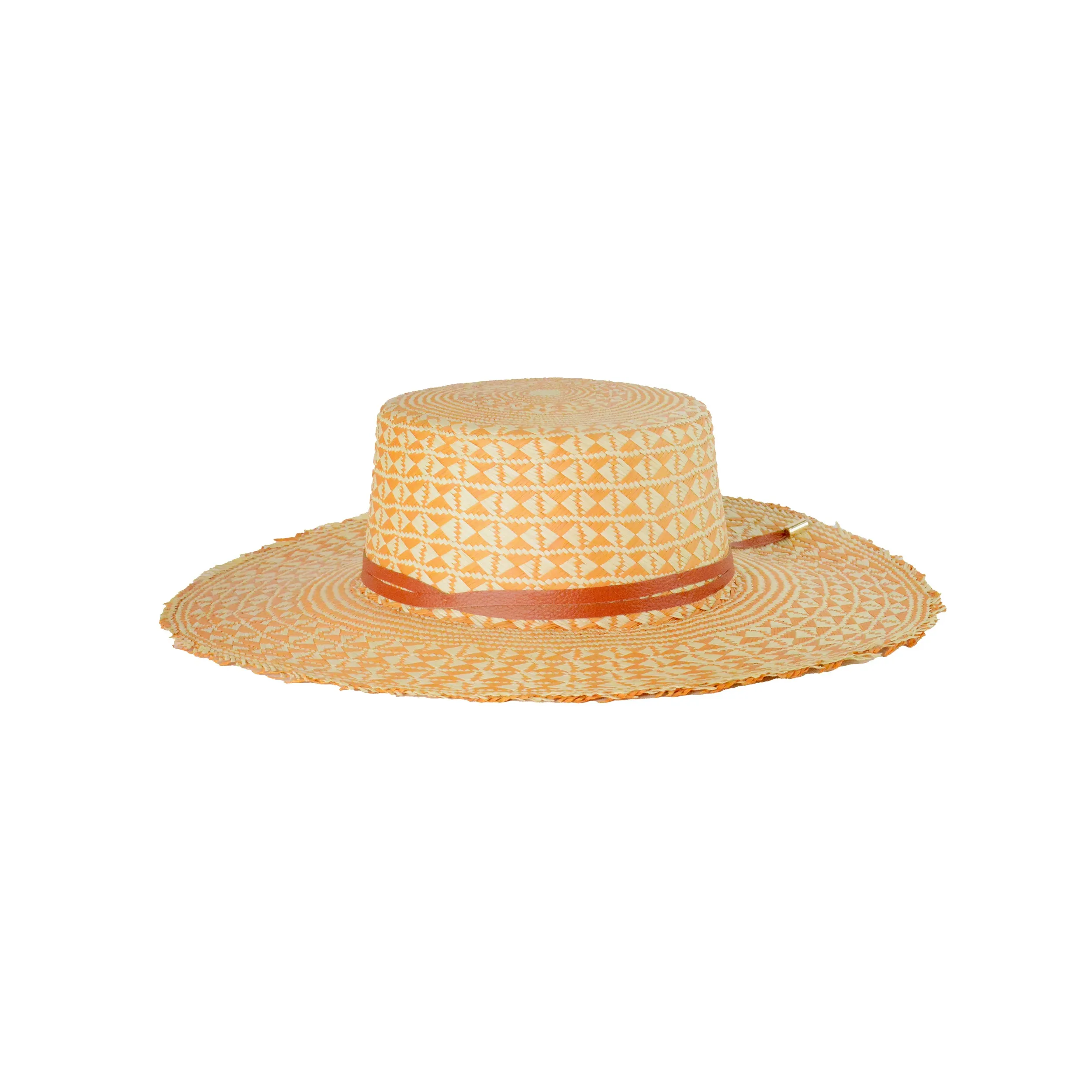 "Mariposa" Frayed Cordovan Long Brim