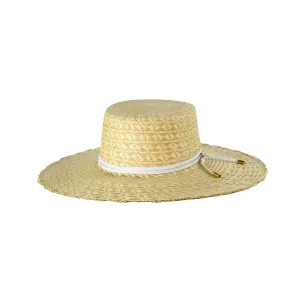 "Mariposa" Frayed Cordovan Long Brim