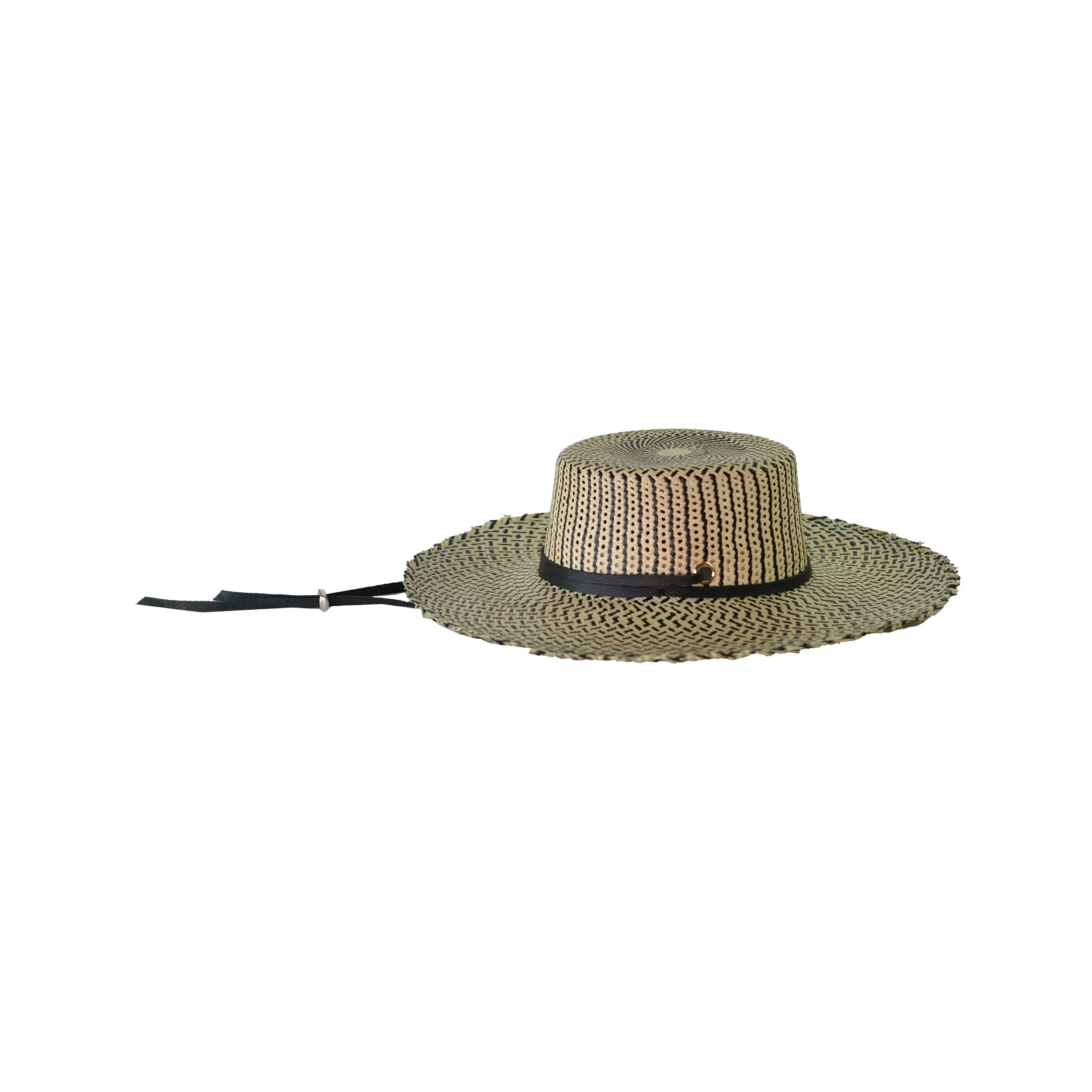 "Pilares" Frayed Cordovan Long Brim