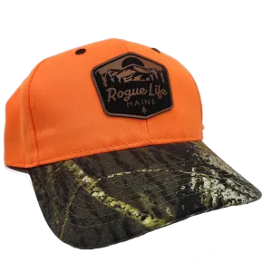 Real Tree Camo/Hunting Orange Poly Twill Cap
