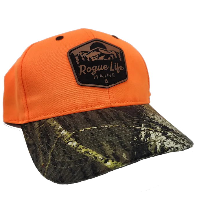 Real Tree Camo/Hunting Orange Poly Twill Cap