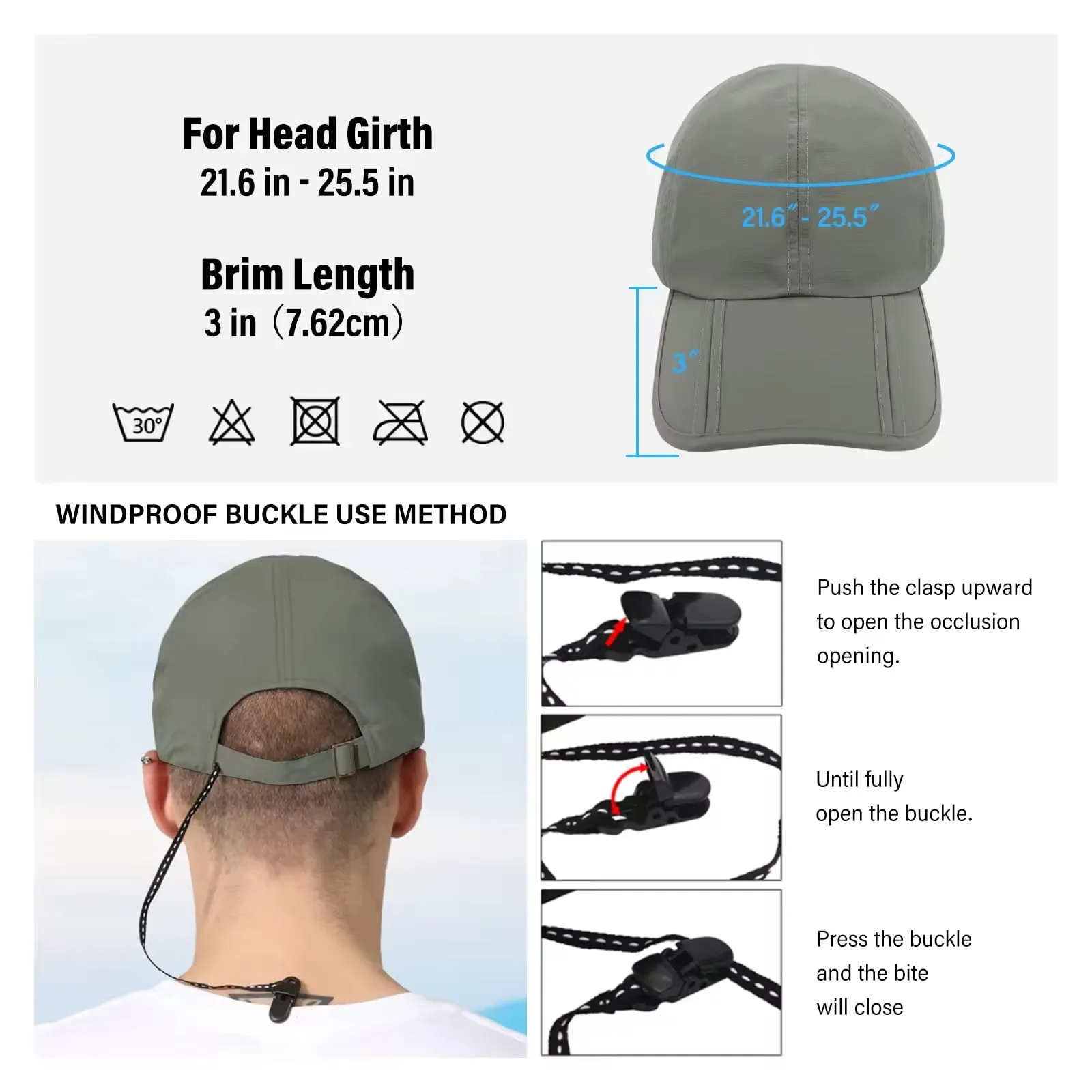 RECON GS2U Waterproof Duty Foldable Quick Drying Lightweight Cap