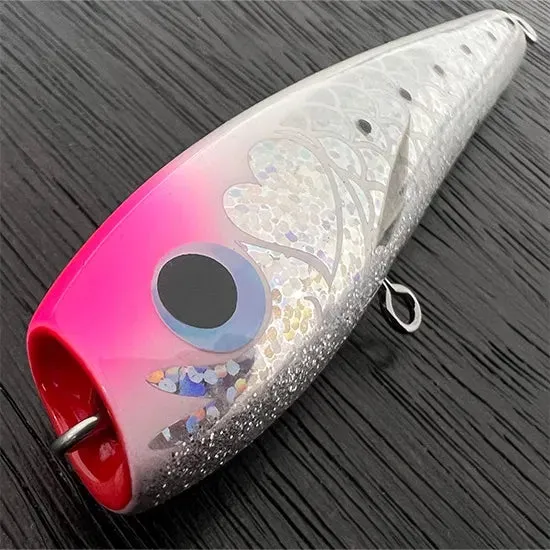 Reef Original Handmade Wood Lure - Swimming Popper 100 (Heavy Hook Type)