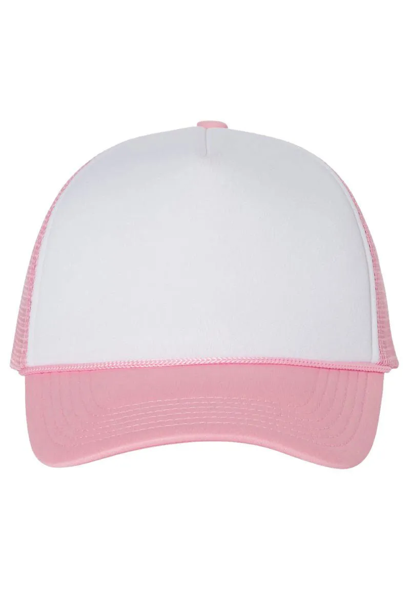 Retro Checkered Wifey Foam Mesh Back Trucker Cap