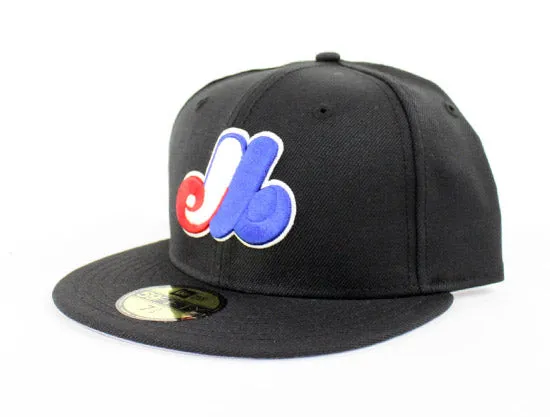 Retro Montreal Expos New Era 59Fifty Fitted Hat (Jordan Playoff 8s Gray Under Brim)