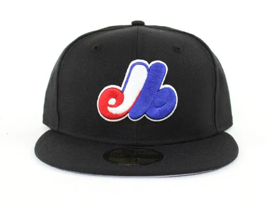 Retro Montreal Expos New Era 59Fifty Fitted Hat (Jordan Playoff 8s Gray Under Brim)