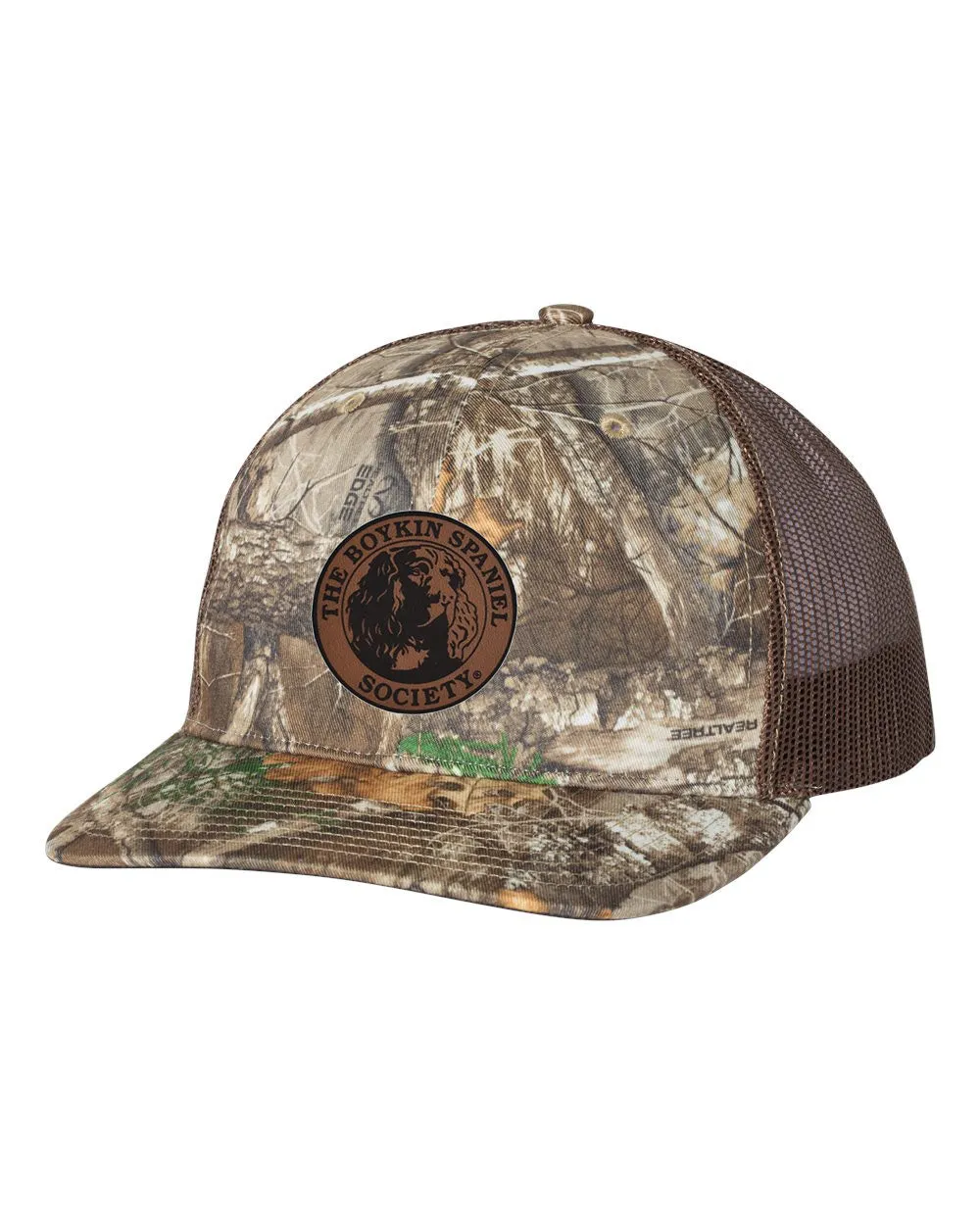 Richardson Camo/Mesh Trucker Cap w/BSS® Seal-Leather Patch