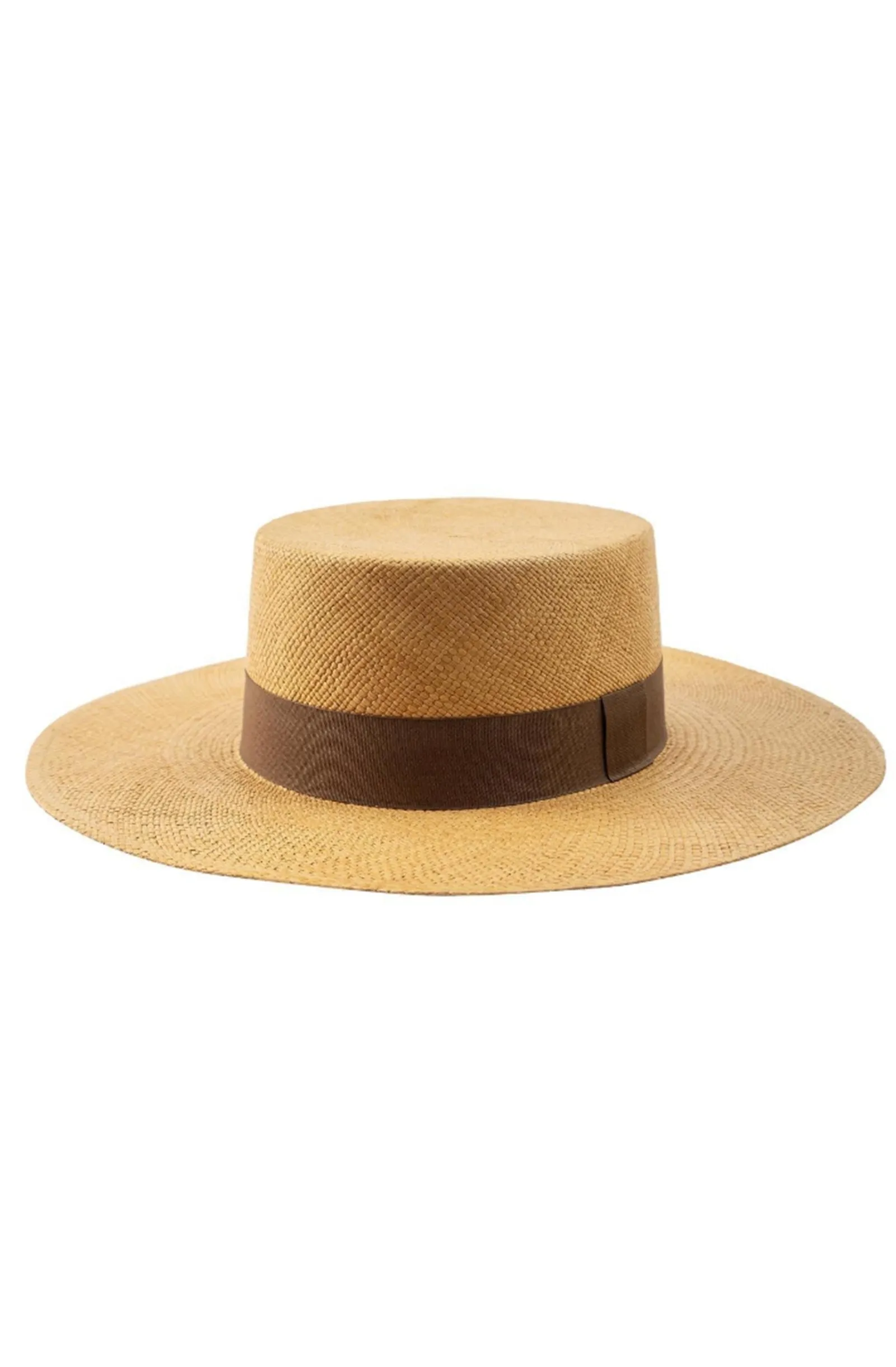 RONNEL Cilindro Beige with Brown Band Hat