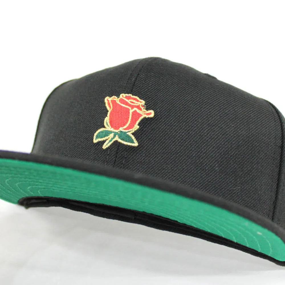 Rose New Era 59Fifty Fitted Hats (Black Green Under Brim)