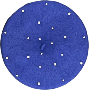 Royal Blue Pearl Beret