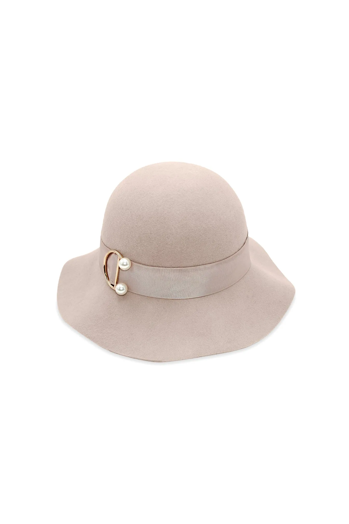 Saige Small Wool Floppy in Beige