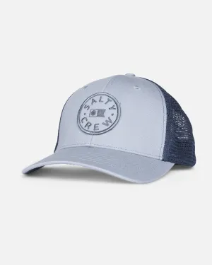 Salty Crew Mens Watermark Retro Trucker Hat - Blue Fog