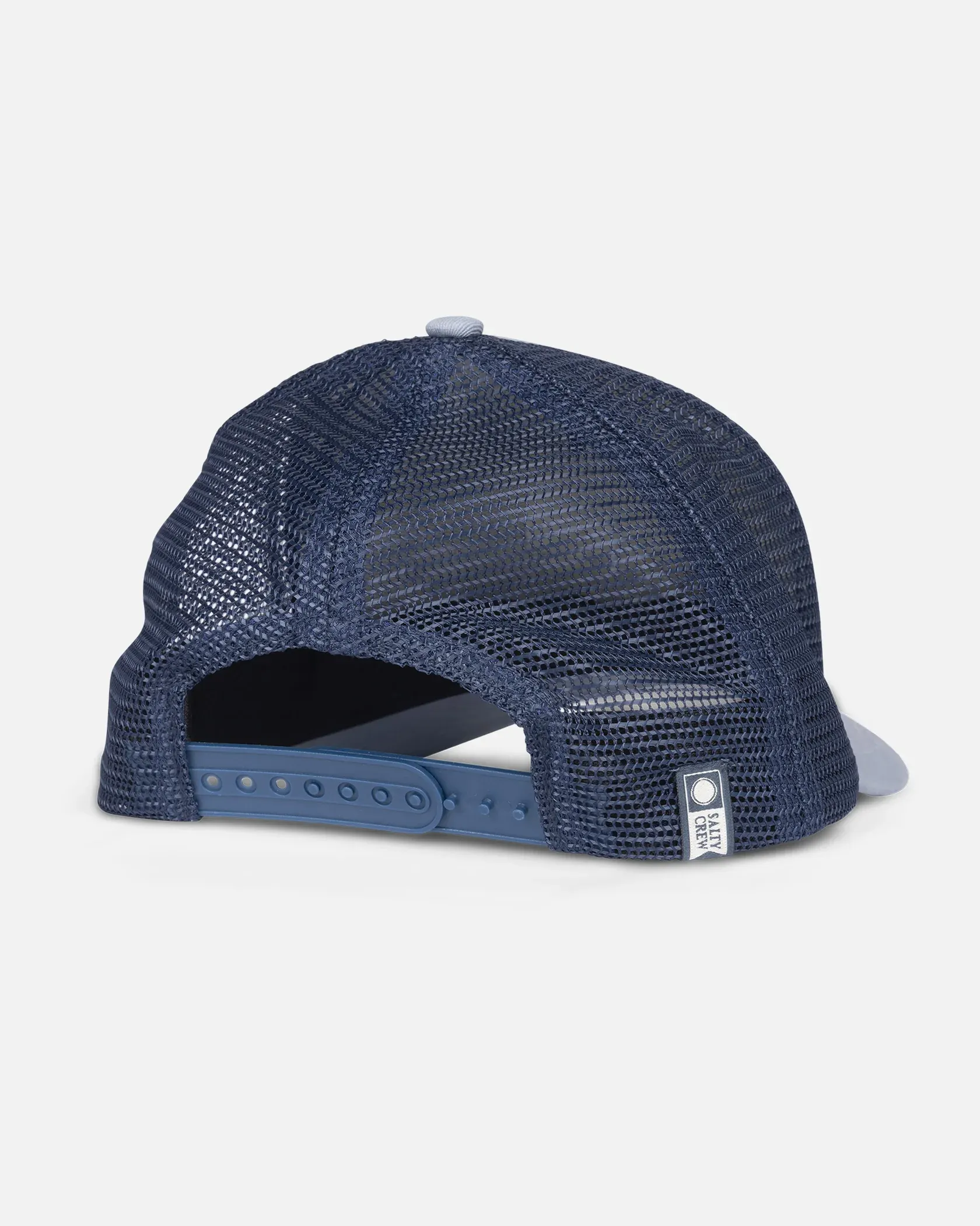 Salty Crew Mens Watermark Retro Trucker Hat - Blue Fog