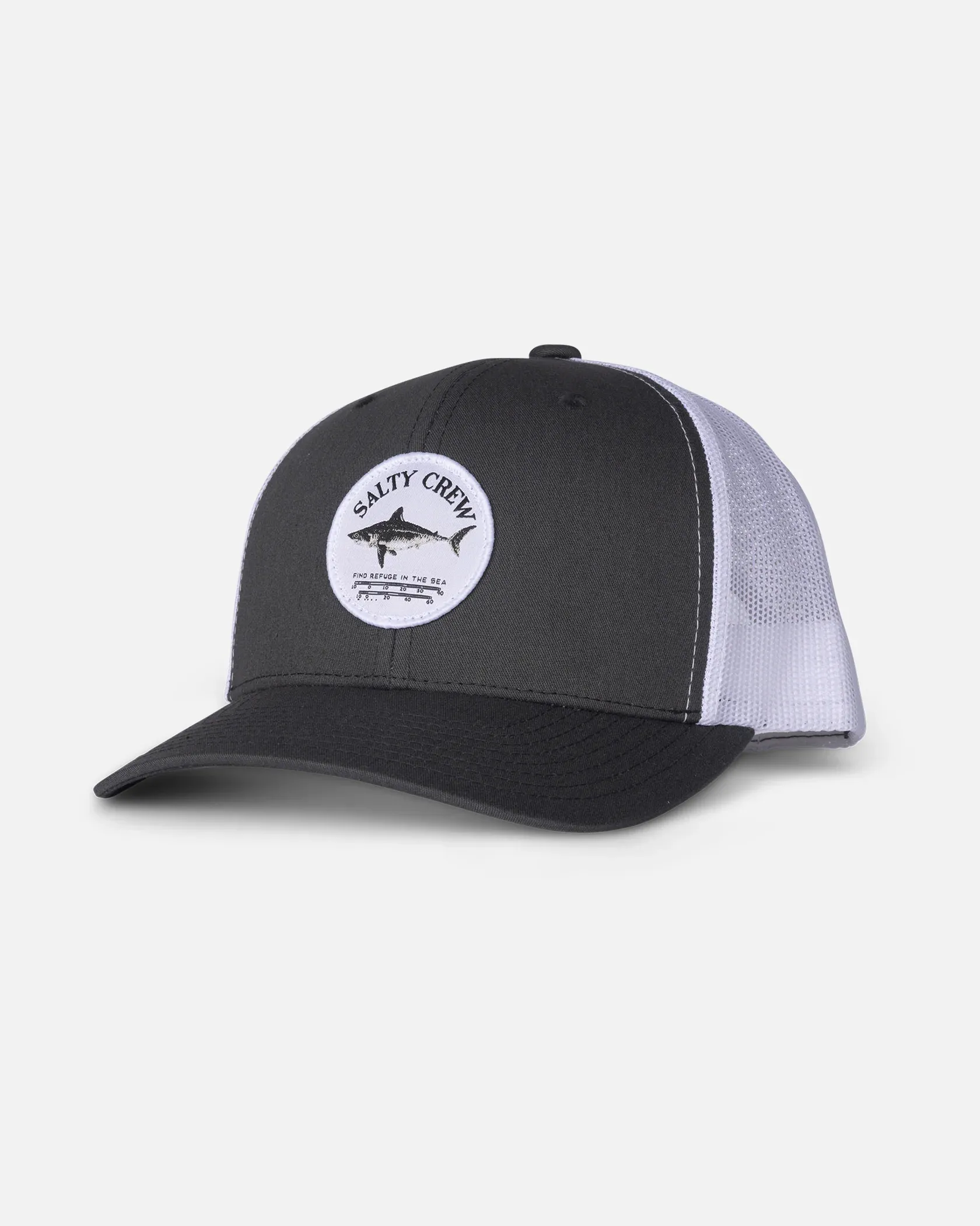 Salty Crew Womens Bruce Retro Trucker Hat - Charcoal/White