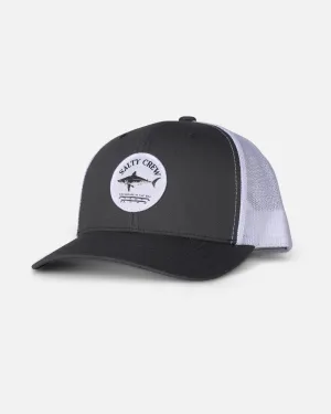 Salty Crew Womens Bruce Retro Trucker Hat - Charcoal/White